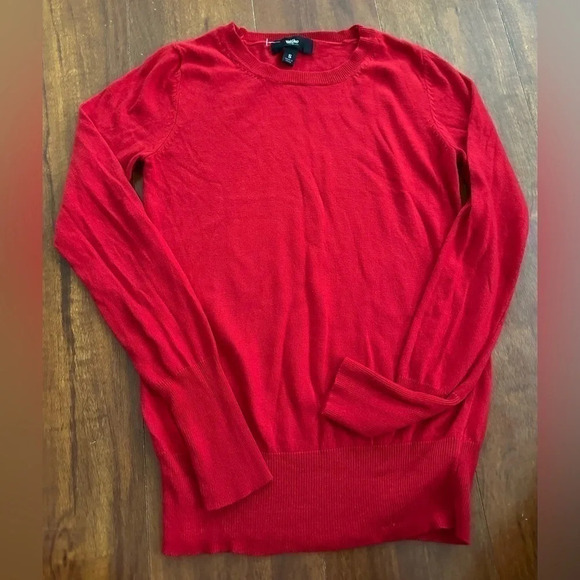 Red Mossimo Long Sleeve Sweater - Picture 1 of 8